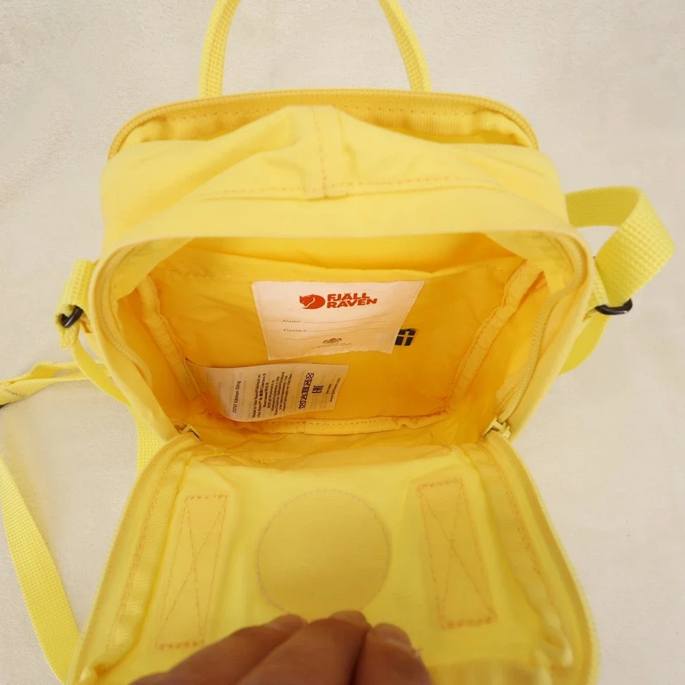 Fjallraven Kanken Sling Crossbody Bag Yellow 23797 Vinylon F Durable Shoulder